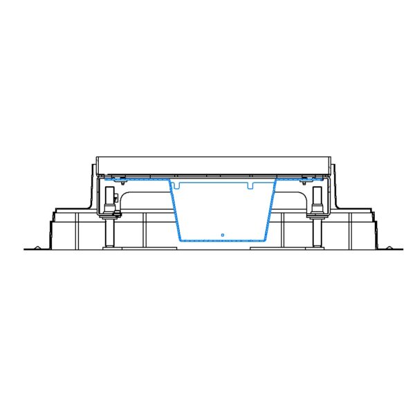 Produktbild UBD 261 273  -  Steckdoseneinsatz vertikal für 2x5 FLF inkl. 1x 3xT13, weiss